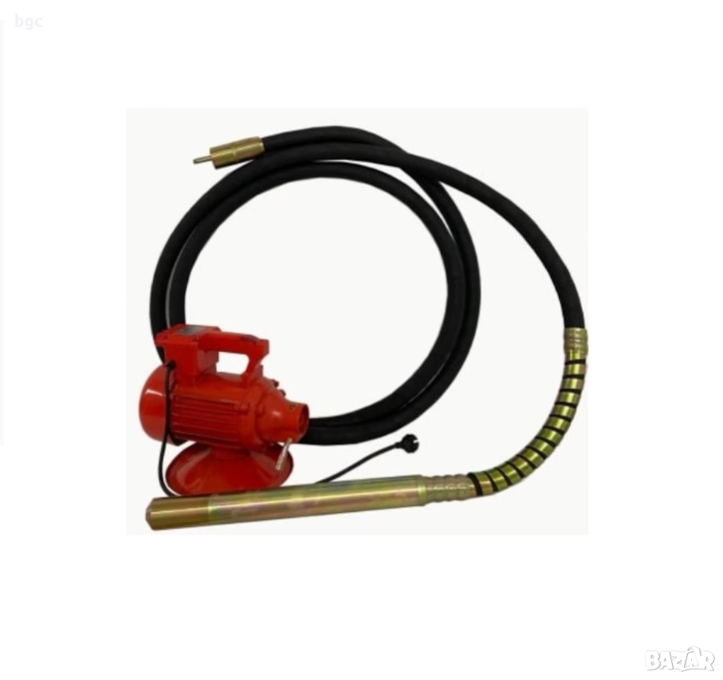 НОВ Електрически Вибратор за Бетон 6 метра копие 49мм 2200W Двигател, снимка 1