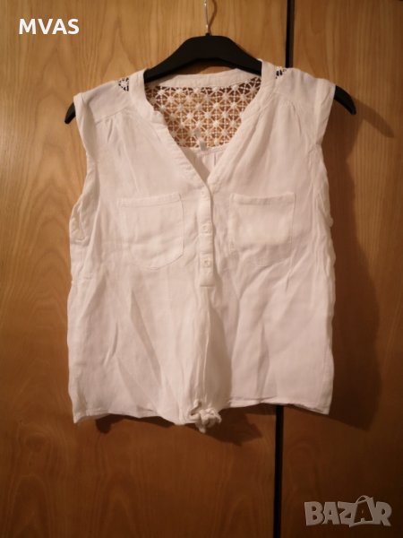 Нова плажна бяла блузка S размер лятна, снимка 1