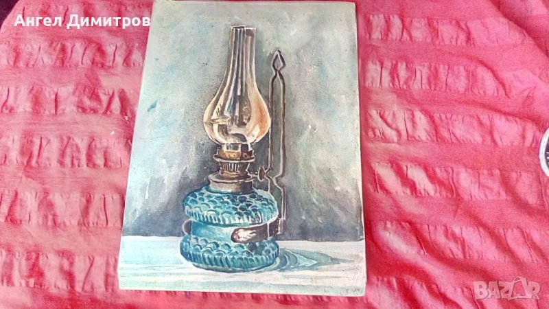 Ангел Ботев картина акварел 1948 г, снимка 1