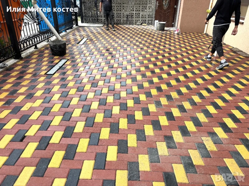 Полагане на павета,тратоарни плочки,паркинг елемент и бурдюри  ТЕЛ.0894276845, снимка 1