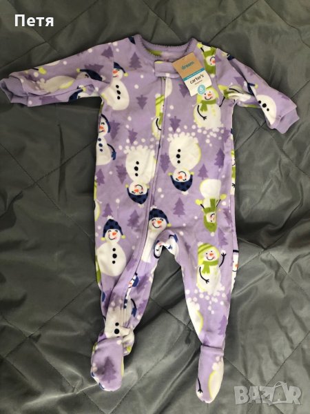 Carter’s Коледен бебешки гащеризон, снимка 1