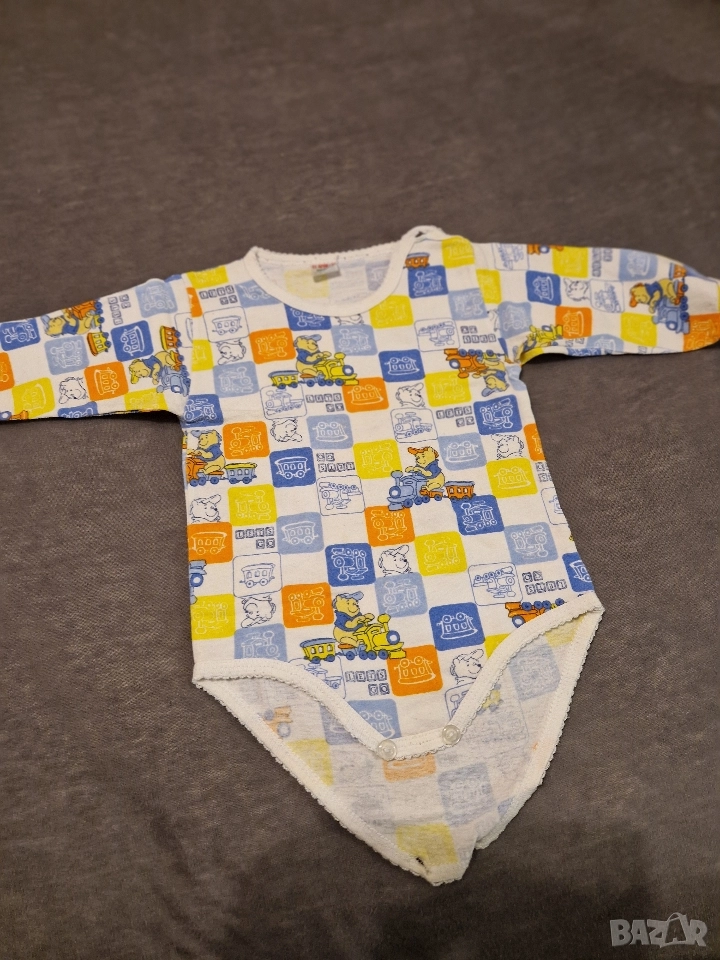 9-12м 80см Боди, памук, мечо пух, без следи от употреба , снимка 1