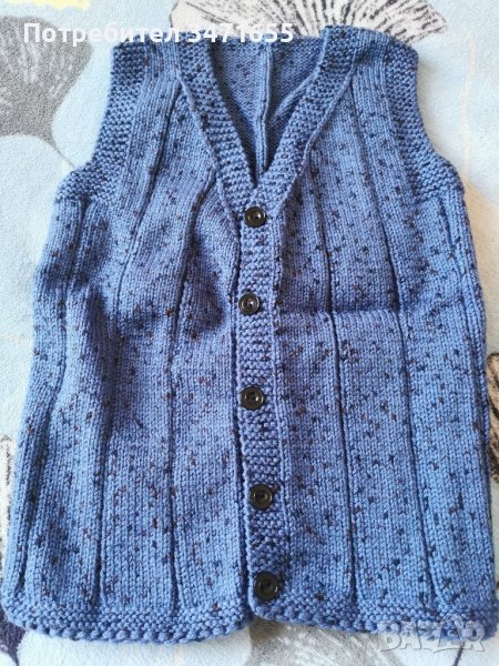 Ръчно плетено елече за момченце, снимка 1