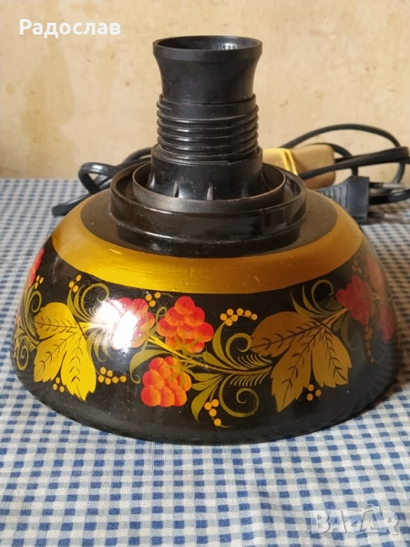 СССР настолна лампа Хохлома, снимка 1