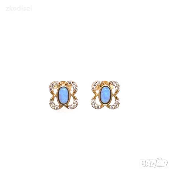 Златни обеци 1,31гр.14кр. проба:585 модел:28138-1, снимка 1