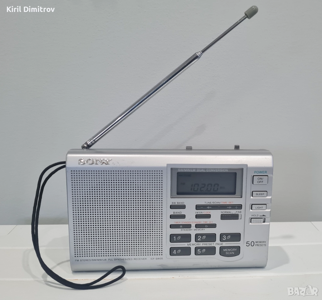 Stereo всевълново радио Sony ICF-SW35 , снимка 1