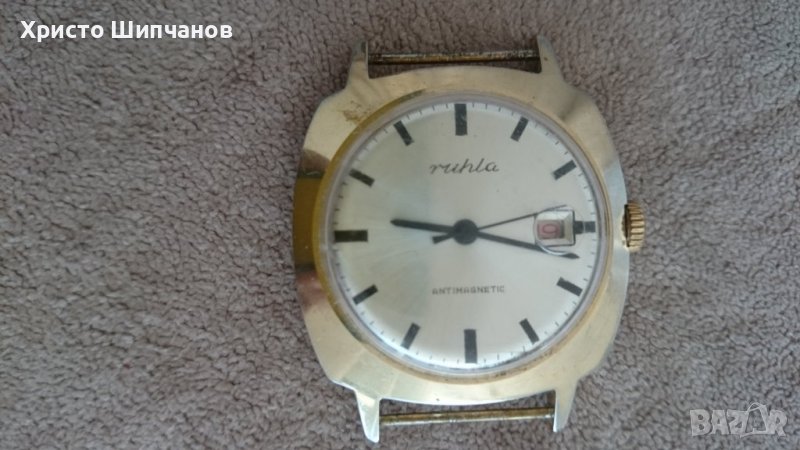 Антикварен немски часовник Ruhla, снимка 1