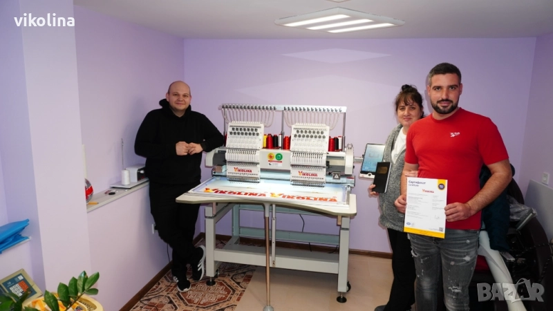 Двуглава машина за Бродерия 500мм х 400 мм със сертификат и патент, снимка 1