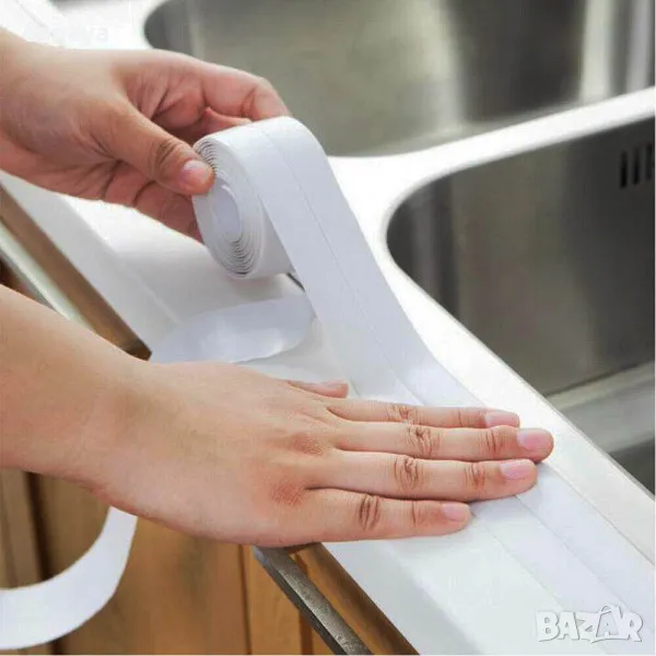 5266 Водоустойчива уплътнителна лента за баня кухня, снимка 1