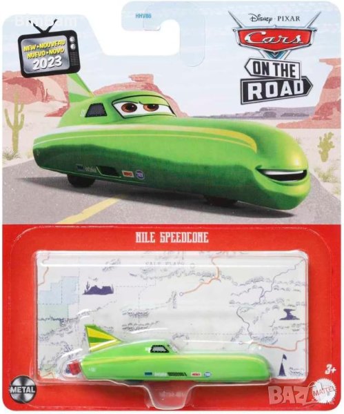 Оригинална количка Cars NILE SPEEDCONE / Disney / Pixar, снимка 1