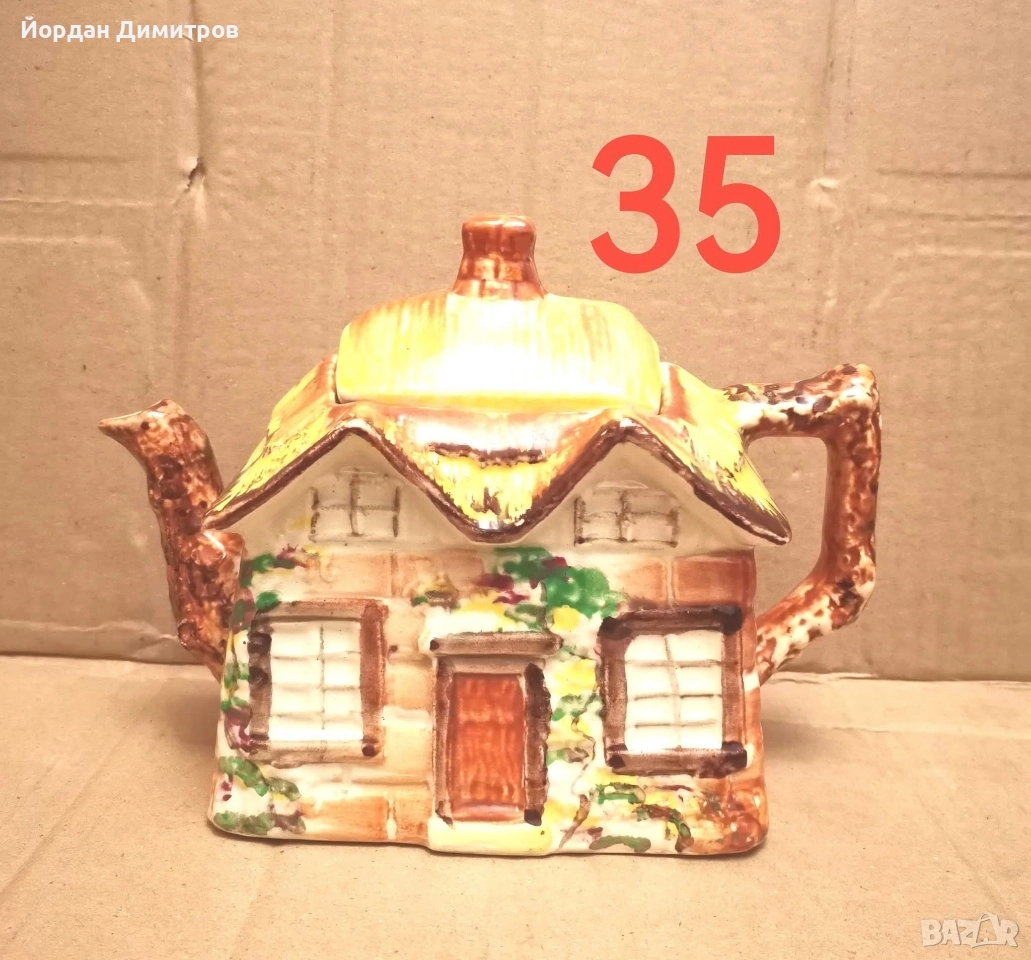 порцеланов чайник, снимка 1