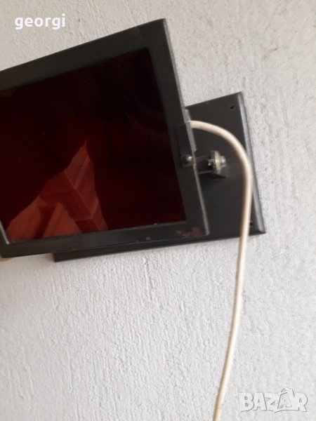 Стар индустриален стенен фенер, снимка 1