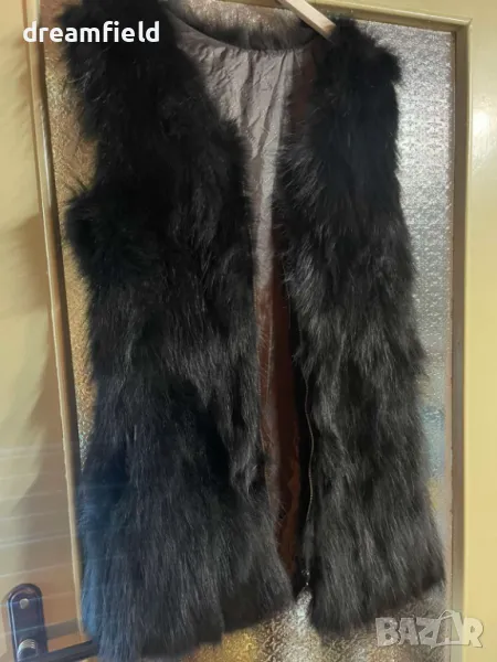 Елек естествен косъм- S- черна лисица, снимка 1