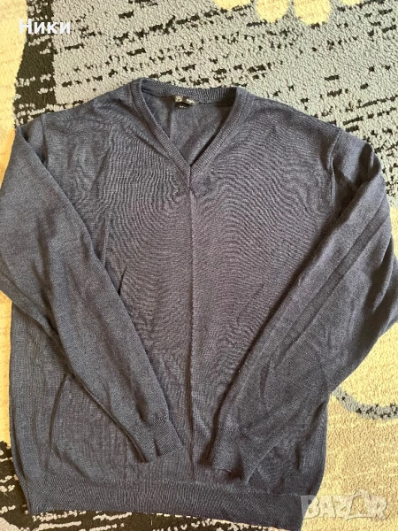 Мъжки пуловер тъмно сив, снимка 1