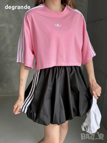 Дамски сет Adidas в розово и зелено, снимка 1