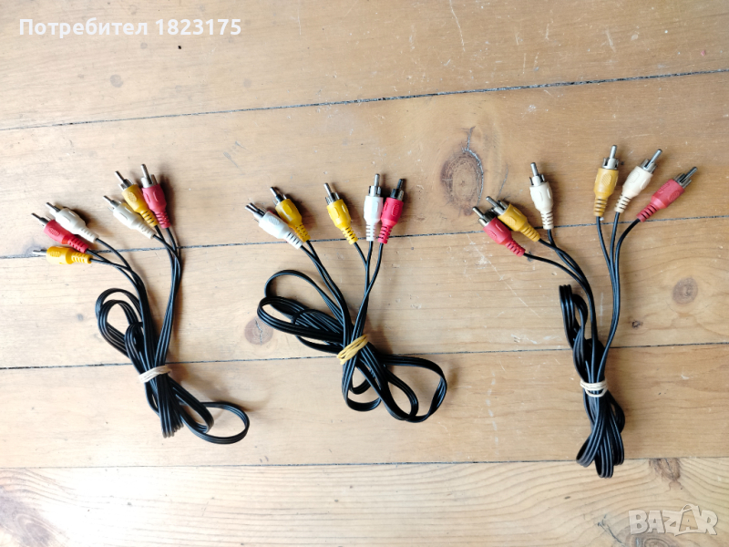 Кабели RCA 3 HAMA VIDEO CABLE, снимка 1