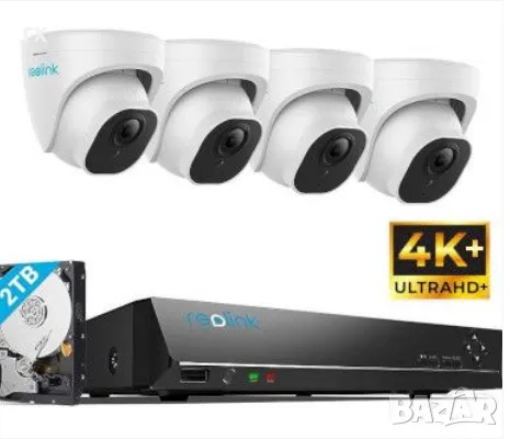 Reolink NVR с 4 броя 4k камери RLN8-410 PoE 2TB HDD, снимка 1