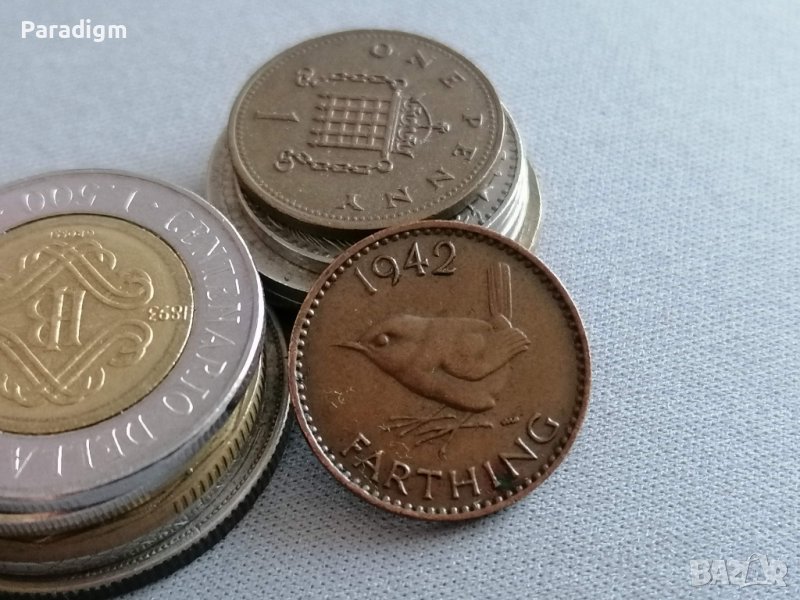 Монета - Великобритания - 1 фартинг | 1942г., снимка 1