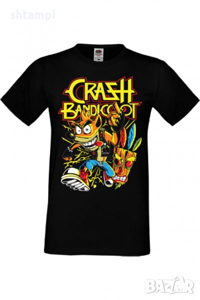 Мъжка тениска Crash Bandicoot,Гейм,Геймър,Подарък,Изненада,Повод,Празник,Събитие,Развлечение., снимка 1