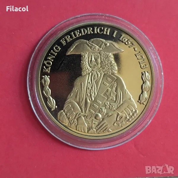 Плакет / медал Германия Прусия - Фридрих I, снимка 1