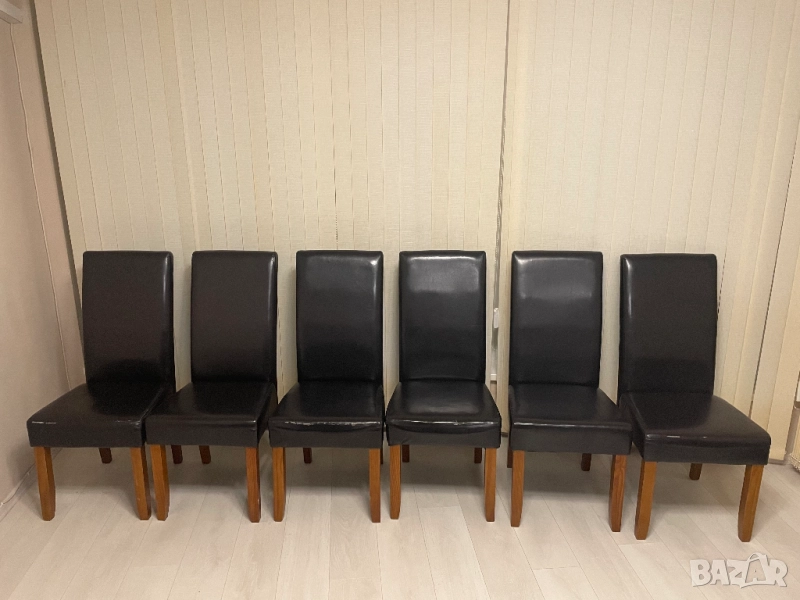 Хубав и удобен трапезен (кухненски) стол еко кожа, снимка 1