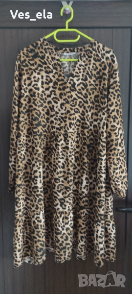 Рокля с леопардов принт JANINA , снимка 1