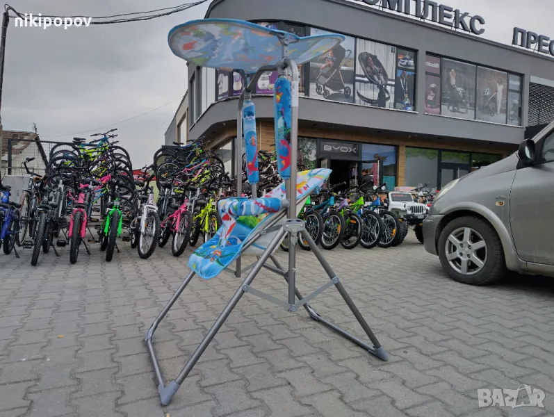 MONI Градинска люлка със сенник FUNNY син, снимка 1