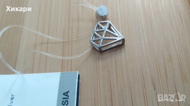 Сребърни обеци с Лунен камък/ Сребърна висулка , снимка 13 - Обеци - 45632395