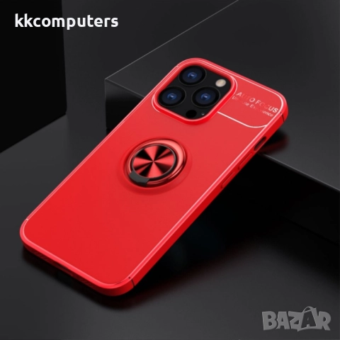 Apple iPhone 13 Pro Удароустойчив Metal Ring Калъф и Протектор, 23,90 лв,, снимка 5 - Калъфи, кейсове - 52818742