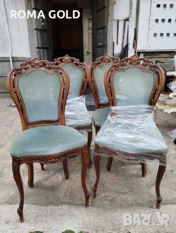 11 комплекта Антикварни столове, снимка 15 - Столове - 54264662