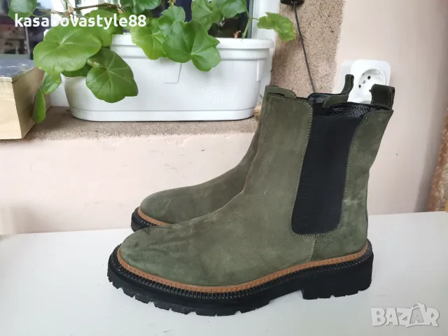 Дамски ботуши Естествен велур 