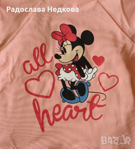 Блуза Мини Маус 3 - 86,92,98,104,110 см, снимка 2 - Детски Блузи и туники - 32130779