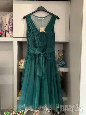 💐Къси официални рокли с тюл и цветя  , снимка 4 - Рокли - 50622646