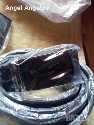 Мъжки колани в бизнес стил .Черна каишка от изкуствена кожа .Мъжки колани с автоматична катарама . , снимка 9 - Колани - 37603540