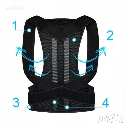 Коректор за гръб с регулируеми презрамки, снимка 2 - Други - 39023861