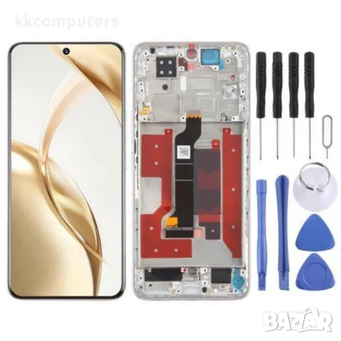 Оригинален LCD Дисплей и Тъч Скрийн с рамка за Honor 200