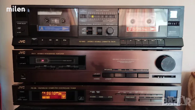 Качествена аудио система JVC / Усилвател JVC AX-11 . Дек TD-W10XG и Тунер FX-33L