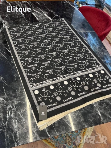 шалове %100 Кашмир Размер 1.90x65 Louis Vuitton hermes Balenciaga , снимка 7 - Шалове - 52907797