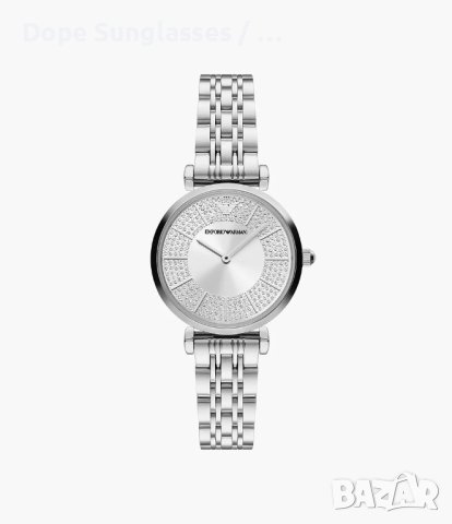Emporio Armani дамски часовник с циферблат с камъни, снимка 4 - Дамски - 42151024