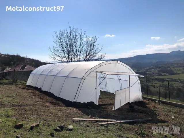 Производство и монтаж на Тунелни оранжерии 6м ширина, снимка 11 - Оранжерии - 49639528