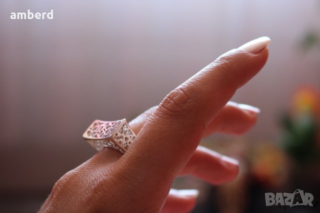 Уникален сребърен пръстен модел R086, снимка 5 - Пръстени - 27464373