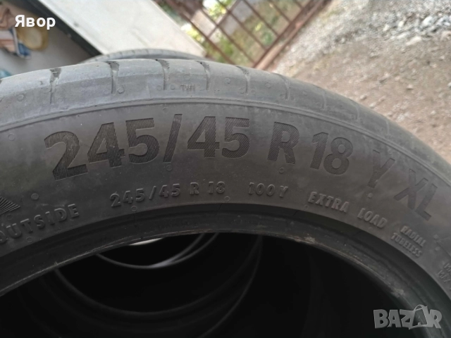 Летни гуми continental 245 45 18 и 275 40 18 спорт пакет., снимка 3 - Гуми и джанти - 52580613