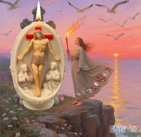 Молд Исус Христос с яйце , снимка 4 - Форми - 48034466