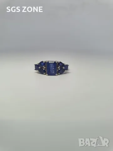 Перфектен Пръстен с Естествени Рубини и Сапфири, снимка 3 - Пръстени - 49622698