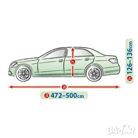 Покривало Kegel Mobile XL сиво за седан, снимка 5 - Аксесоари и консумативи - 55861976
