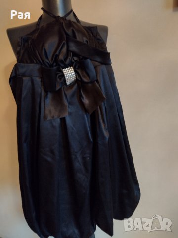 Елегантна черна рокля , снимка 7 - Рокли - 35407368