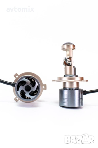 LED Крушки H4 с лупи,12-24v canbus, снимка 5 - Аксесоари и консумативи - 54354332