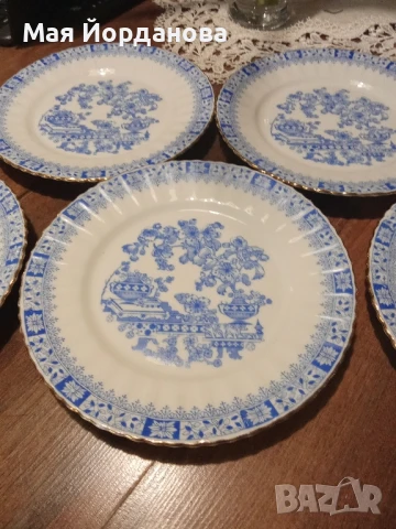 Чинии за предястие, фин костен порцелан  в японски стил диаметър 19 см., снимка 3 - Чинии - 51194908