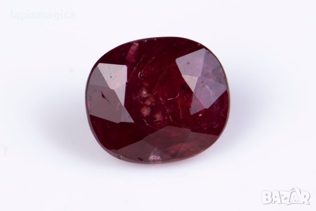 Рубин 0.98ct нетретиран cushion шлифовка