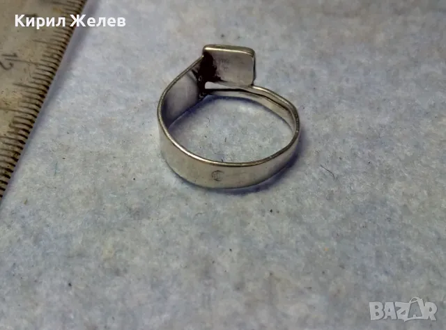 СТАР СТИЛЕН СРЕБЪРЕН ПРЪСТЕН СРЕБРО 925 с ГНЕЗДО За ВГРАЖДАНЕ на СКЪПОЦЕНЕН КАМЪК 49422, снимка 6 - Пръстени - 49733299
